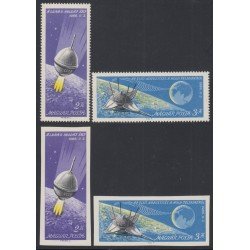 AST Hungría Hungary  Nº 1807/08 dentadas y sin dentar  1966   MNH