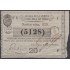 Cuba Lotería De La Isla 02 de Octubre de 1869 Sorteo nº 828 ( 5128 )