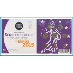 Francia France 2015 Cartera Oficial Monedas € euros Set Coin