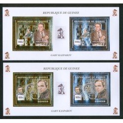 AJZ1 Guinea Guinee HB 2157/60 en HB 2002 Ajedrez Chees  MNH