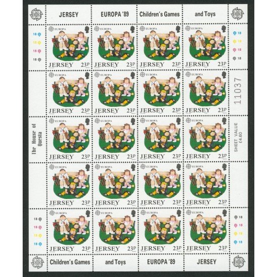 AJZ1  Jersey  Nº 474/77 en MP  1989   MNH