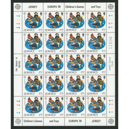AJZ1  Jersey  Nº 474/77 en MP  1989   MNH