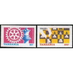 Ajedrez Tanzania 275/76 MNH              