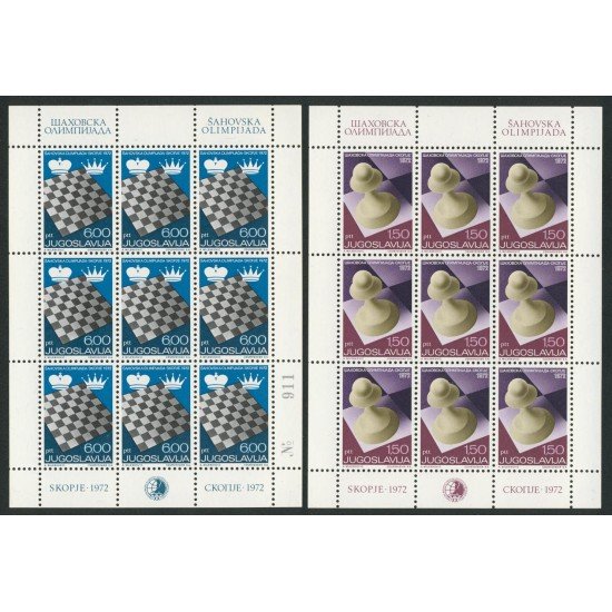 AJZ1 Yugoslavia 1366/67 en MP   1972   MNH 