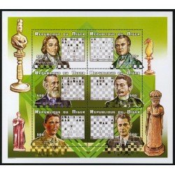 AJZ1 Níger 1336/41 HB 1999  Ajedrex Chess MNH
