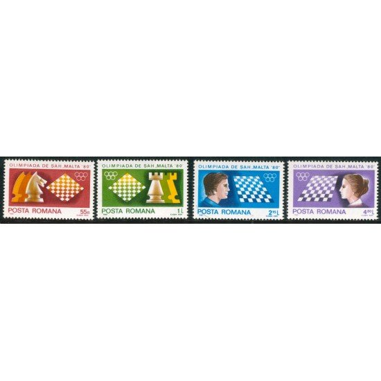 AJZ2 Rumanía Nº 3298/01 1980 MNH AJZ2 Rumanía Nº 3298/01 1980 MNH