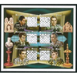 AJZ2 Níger HB 1324 1999 Ajedrez Chess MNH AJZ2 Níger HB 1324 1999 Ajedrez Chess MNH