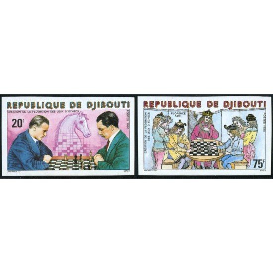 AJZ2  Djibouti  Nº 519/20 sin dentar  1981   MNH