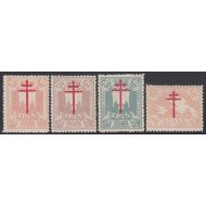 España Spain 957/60 1942 Pro Tuberculosos MNH España Spain 957/60 1942 Pro Tuberculosos MNH