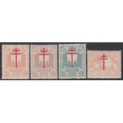 España Spain 957/60 1942 Pro Tuberculosos MNH España Spain 957/60 1942 Pro Tuberculosos MNH