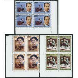 AJZ2  Cuba 4173/75 Bl.4 2004 Ajedrez Chess MNH  