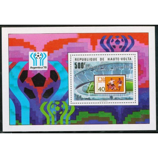 DEP1  Alto Volta  HB 13 deportes fútbol   MNH