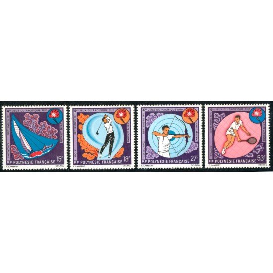 DEP1 Polinesia Francesa French Polynesia Aereo Pacifique Sud 51/54 Tennis MNH DEP1 Polinesia Francesa French Polynesia Aereo Pacifique Sud 51/54 Tennis MNH