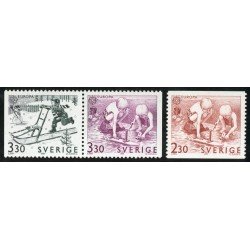 DEP1 Suecia Sweden 1521/23 1989 Europa Juegos infantiles MNH DEP1 Suecia Sweden 1521/23 1989 Europa Juegos infantiles MNH