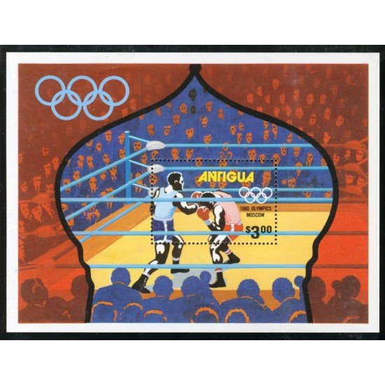 DEP1 Antigua HB 46 deportes boxeo MNH DEP1 Antigua HB 46 deportes boxeo MNH