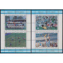 DEP1 Argentina 33/34 1986 Argentina campeón en copa del mundo de México MNH