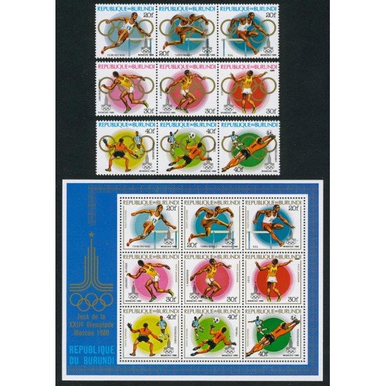 DEP1 Burundi  Nº 828/36 + HB 110   MNH