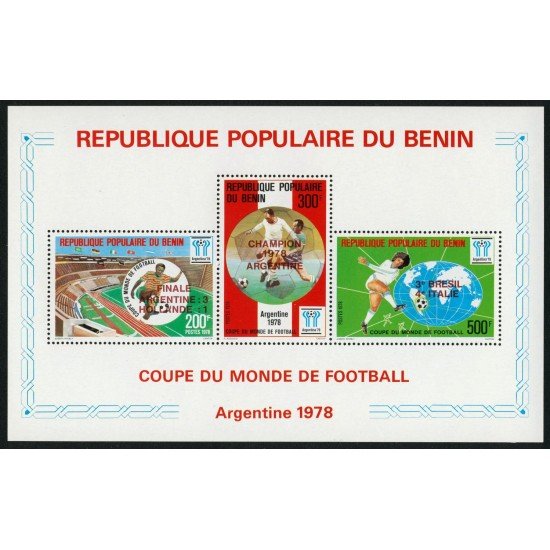 DEP1 Benín HB 27 deportes fútbol MNH DEP1 Benín HB 27 deportes fútbol MNH