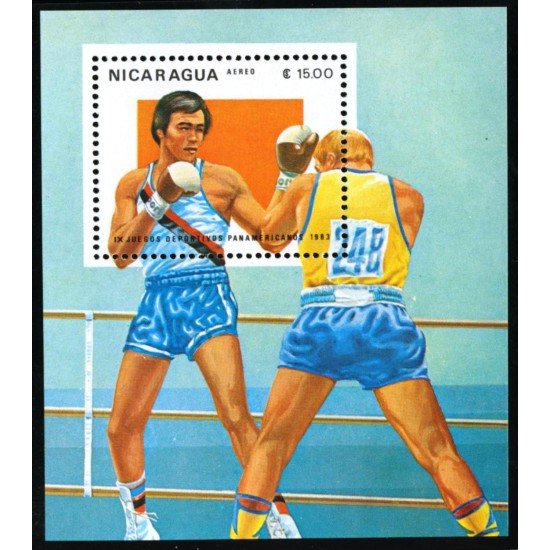 Nicaragua HB 157 1983 9º Juegos deportivos panamericanos MNH Nicaragua HB 157 1983 9º Juegos deportivos panamericanos MNH