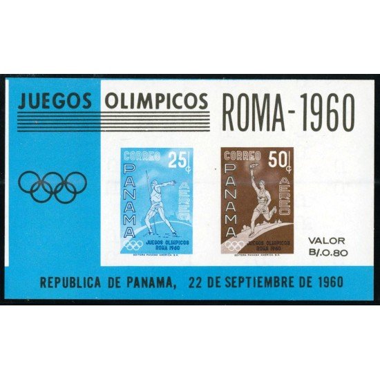 DEP1 Panama HB 8 1960 Juegos Olímpicos Roma MNH