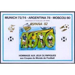 DEP1 Chad Txad HB Homenaje a los JJOO y Mundiales de fútbol  MNH  