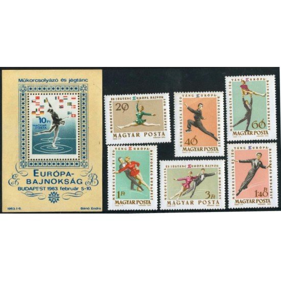 DEP2 Hungría Hungary Nº 1539/45 + HB 43 1962 MNH DEP2 Hungría Hungary Nº 1539/45 + HB 43 1962 MNH