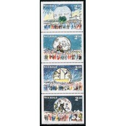 DEP2 Suecia Sweden 1512/15 1989 Le Globe nuevo palacio deportivo de Estocolmo MNH DEP2 Suecia Sweden 1512/15 1989 Le Globe nuevo palacio deportivo de Estocolmo MNH
