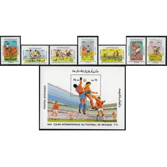 DEP2 Afganistán Nº 1292/98 + HB 69 Deportes fútbol MNH DEP2 Afganistán Nº 1292/98 + HB 69 Deportes fútbol MNH