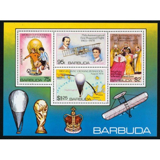 DEP2 Barbuda  HB 38 deportes fútbol  MNH