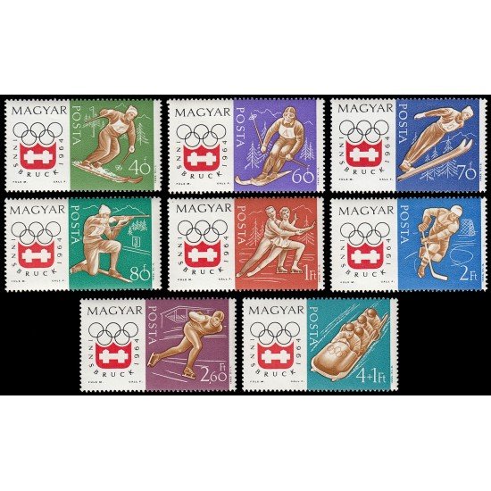 DEP1  Hungría Hungary  Nº 1606/13  1963  MNH