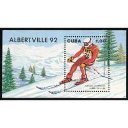 DEP3 Cuba HB 119 1990 Juegos olímpicos Albertville 92 MNH