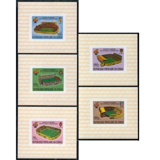 DEP3  Congo francés Nº 280/84 Sin dentar    MNH
