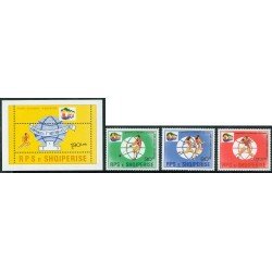 DEP3  Albania  Nº 2143/45 + HB 65 deportes   MNH