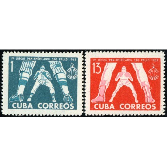 DEP3 Cuba 663/64 1963 IV Juegos Panamericanos Sao Paulo MNH DEP3 Cuba 663/64 1963 IV Juegos Panamericanos Sao Paulo MNH