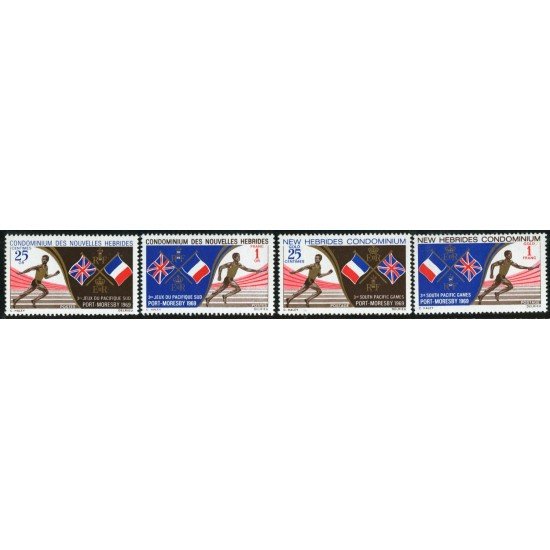 DEP3 Nuevas Hébridas 282/85 1969 MNH DEP3 Nuevas Hébridas 282/85 1969 MNH