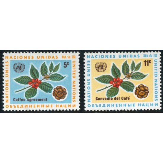 FL1 Naciones Unidas New York Nº 153/54 MNH FL1 Naciones Unidas New York Nº 153/54 MNH