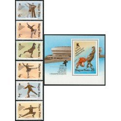 DEP4 Hungría Hungary  Nº 3152/55 + HB 194  1988  MNH