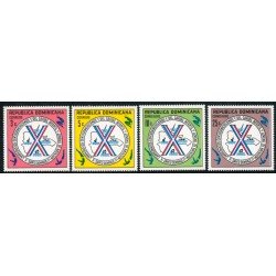 DEP4  Rep. Dominicana 804/05 + A 299/00 1977 X Campeonatos Centroamericanos y del Caribe Infantil y Juvenil de Natación MNH