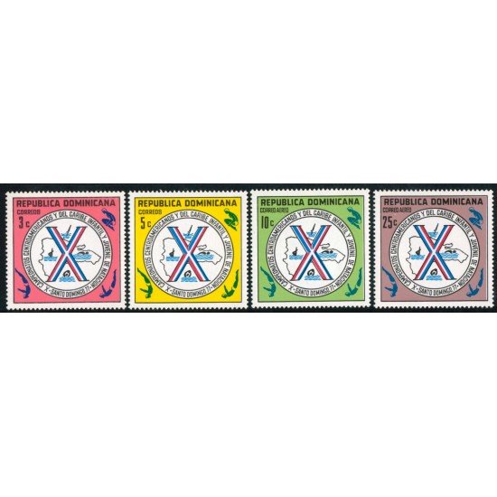DEP4 Rep. Dominicana 804/05 + A 299/00 1977 X Campeonatos Centroamericanos y del Caribe Infantil y Juvenil de Natación MNH DEP4 Rep. Dominicana 804/05 + A 299/00 1977 X Campeonatos Centroamericanos y del Caribe Infantil y Juvenil de Natación MNH