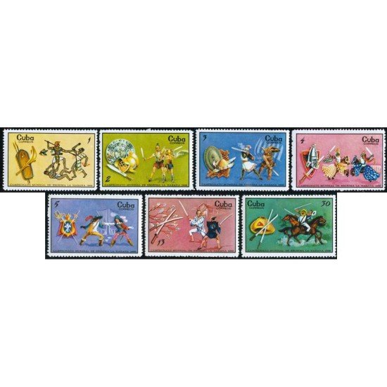 DEP4/FAU5 Cuba Nº 1319/25 1969 MNH DEP4/FAU5 Cuba Nº 1319/25 1969 MNH