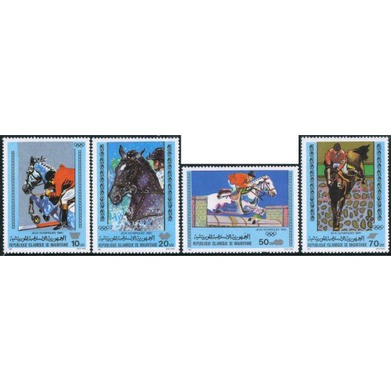 DEP4 Mauritania  Nº 446/49  1980   MNH