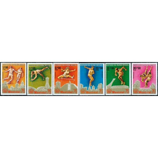 DEP4 Guinea Bissau 37/42 1976 MNH DEP4 Guinea Bissau 37/42 1976 MNH