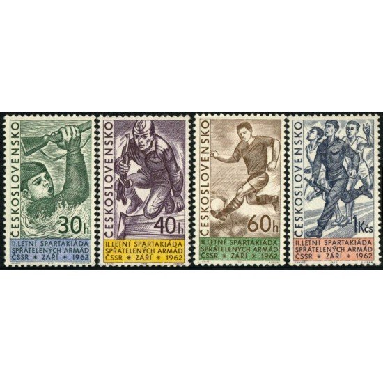 DEP4  Checoslovaquía  Czechoslovakia  Nº 1226/29  1962   MNH