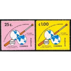 DEP4 El Salvador A- 417/18 1978 IV Campeonato Mundial de Softbol femenino MNH