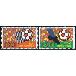 DEP4 Mexico A- 298/99 1969 Campeonato Mundial de Fútbol Cpa Jules Rimet MNH