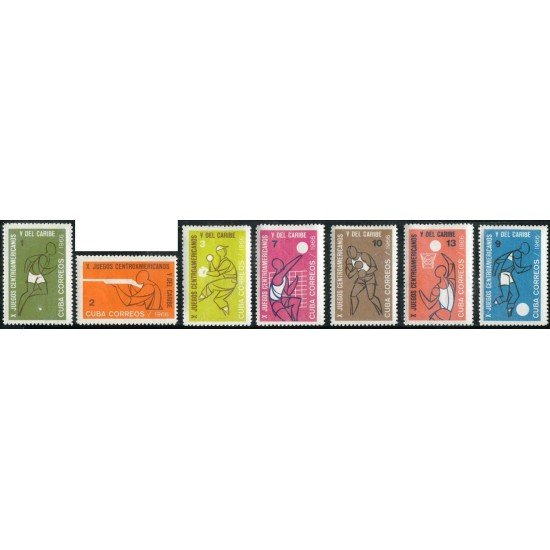 DEP4 Cuba 996/02 1966 X Juegos Centroamericanos y del Caribe MNH DEP4 Cuba 996/02 1966 X Juegos Centroamericanos y del Caribe MNH