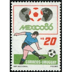 DEP4 Uruguay 1181 1986 Mexico 86 Copa del mundo de Fútbol MNH DEP4 Uruguay 1181 1986 Mexico 86 Copa del mundo de Fútbol MNH