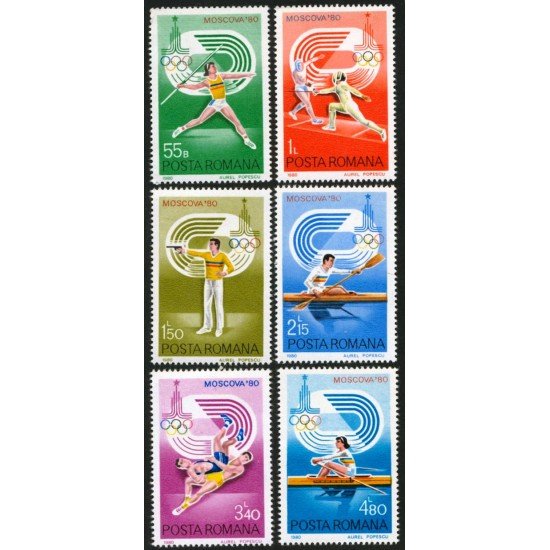 DEP4 Rumanía  Romania Nº 3289/94  1980  MNH