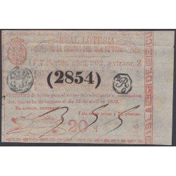 Cuba Lotería De La Isla 22 de Abril de 1873 Sorteo nº 902 ( 2854 ) Cuba Lotería De La Isla 22 de Abril de 1873 Sorteo nº 902 ( 2854 )
