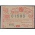 Cuba Lotería De La Isla 20 de Abril de 1885 Sorteo nº 1185 ( 01593 )
